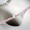 Pink Beaded Pearl Necklace - Image 2