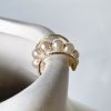Gold Sparkle Pearl Earring Cuff - Image 5