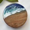 Ocean inspired resin and wood fridge magnet bottle opener. - Image 5