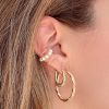 gold pearl earring cuff