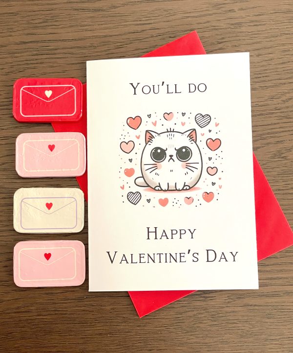 cat valentine's day card