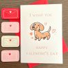 valentines day card dog