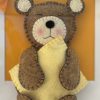 Adorable Felt Sleepy Teddy Framed Wall Decor