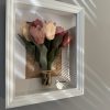 Framed Felt Tulip Bouquet -Pink