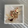 Beautiful Handmade Felt Art - "Love Birds" Framed Wall Decor