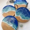 Ocean resin coasters set of four. - Image 2