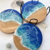 Ocean resin coasters set of four. - Image 4