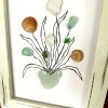 Seaglass and Seashell Framed Art