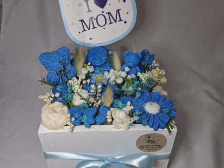 Candle baby wood box🩵🩷