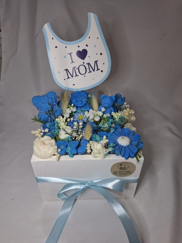 Candle baby wood box🩵🩷