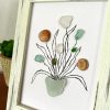 Seaglass and Seashell Framed Art
