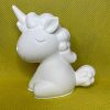 Ceramic Gypsum 3D Unicorn