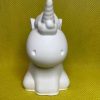 Ceramic Gypsum 3D Unicorn