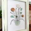 Seaglass and Seashell Framed Art