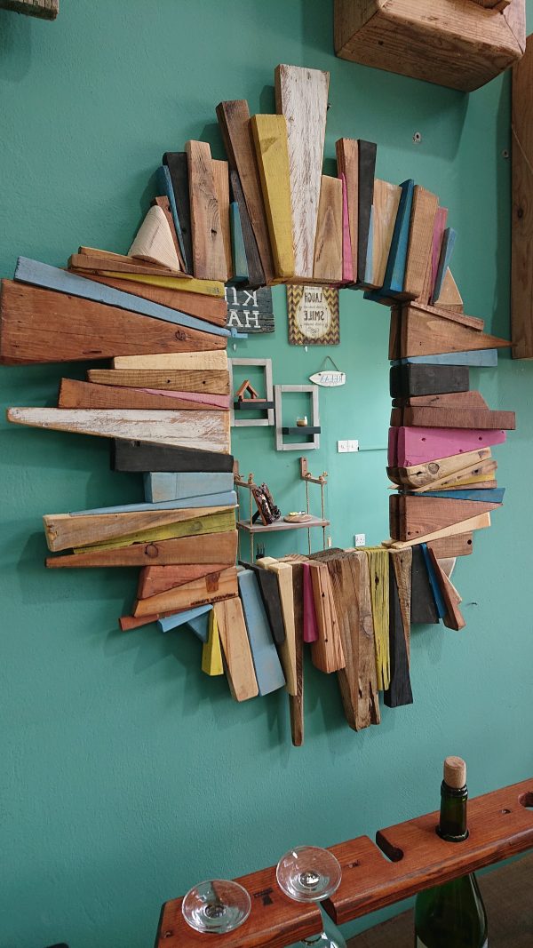 Unique, one off, handmade wall mounted mirror