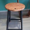 Beautiful pair of handmade stools - Image 9