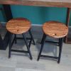 Beautiful pair of handmade stools - Image 7