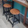Beautiful pair of handmade stools - Image 6