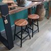 Beautiful pair of handmade stools