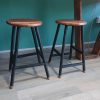 Beautiful pair of handmade stools - Image 5