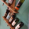 Repurposed pine, wall-mounted bottle rack - Image 6