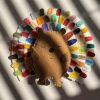Cheerful Framed Felt Hedgehog - 1 available