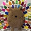 Cheerful Framed Felt Hedgehog - 1 available