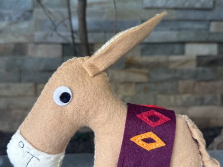 Cute Felt Cyprus Donkey Plushie