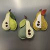 Adorable Felt Pear Magnets - 3 variations