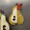 Adorable Felt Pear Magnets - 3 variations