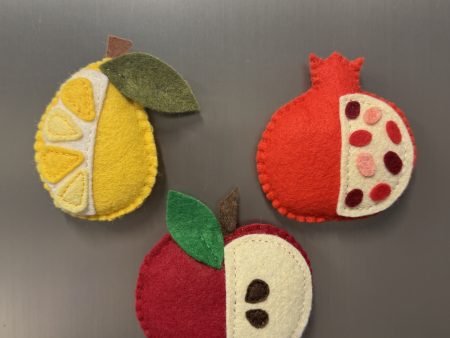 Playful Felt Fruit Magnets