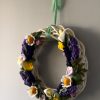 Delightful Felt Flower Wreath - 30cm