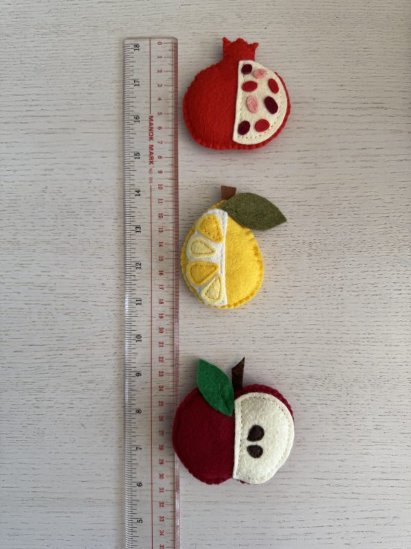 Playful Felt Fruit Magnets