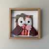 Charming Fabric Owl Wall Art