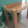 Repurposed mahogany and hardwood coffee table - Image 4