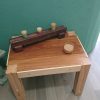 Repurposed mahogany and hardwood coffee table - Image 13