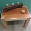 Repurposed mahogany and hardwood coffee table - Image 2