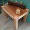 Repurposed mahogany and hardwood coffee table - Image 3