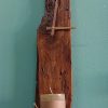Natural, driftwood wall clock with shelf - Image 11