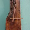 Natural, driftwood wall clock with shelf - Image 6