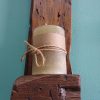 Natural, driftwood wall clock with shelf - Image 4