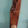 Natural, driftwood wall clock with shelf - Image 7