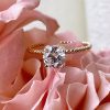 Gold-Filled Twist Band Ring Cubic Zirconia – Dainty Engagement or Travel Ring - M (US size 6.5 - EU size 52) - Image 5