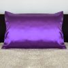Satin pillowcase purple