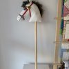 Exquisite Handmade Hobby Horse - Magical Wooden Stick Horse Toy for Imaginative Kids