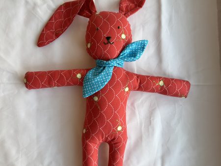 Adorable Handmade Bunny Soft Toy - Plush Stuffed Animal - Cuddly Rabbit Gift for babies & Kids - Easter gift - Nursery Decor - Unique Baby Shower Present