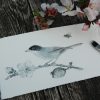 Warbler and Almond Blossom Painting - Image 6