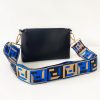 black faux leather messenger bag front view