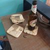 Set of 4 Handmade high-quality wood coasters - Image 4