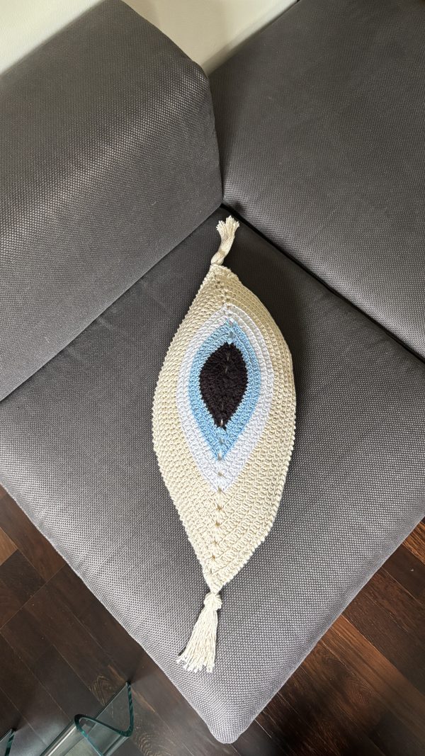 Evil Eye Tasseled Cushion - Image 5